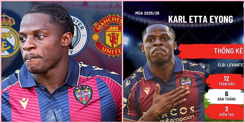 Karl Etta Eyong chỉ muốn đến Chelsea chứ không muốn khoác áo M.U