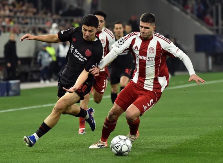 Olympiakos vs Bayer Leverkusen (03:00 – 21/01) | Xem lại trận đấu